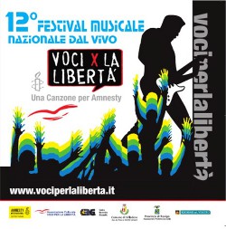 Locandina Voci per la libertà 2009 - Una canzone per Amnesty'.