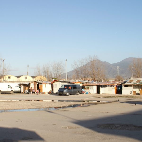 Gianturco, an informal Roma settlement in Naples.