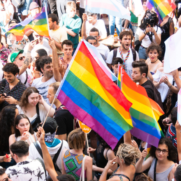 Immagine aerea del pride di İstanbul del 2019