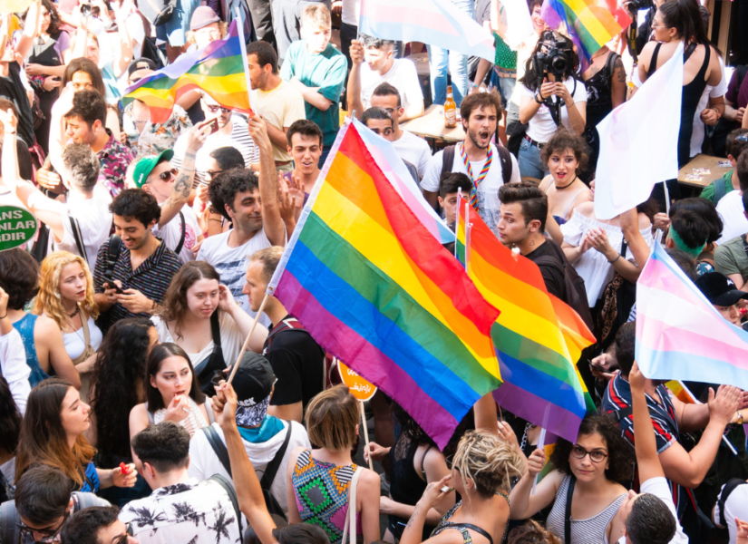 Immagine aerea del pride di İstanbul del 2019