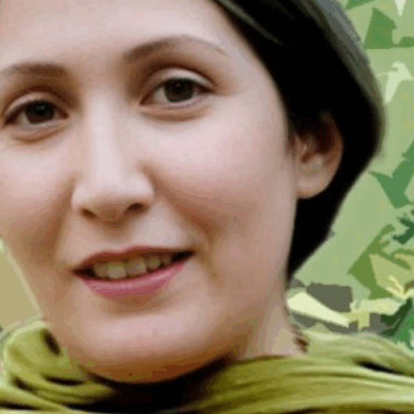 Foto di Sharifeh Mohammadi, attivista per i diritti umani condannata a morte in Iran