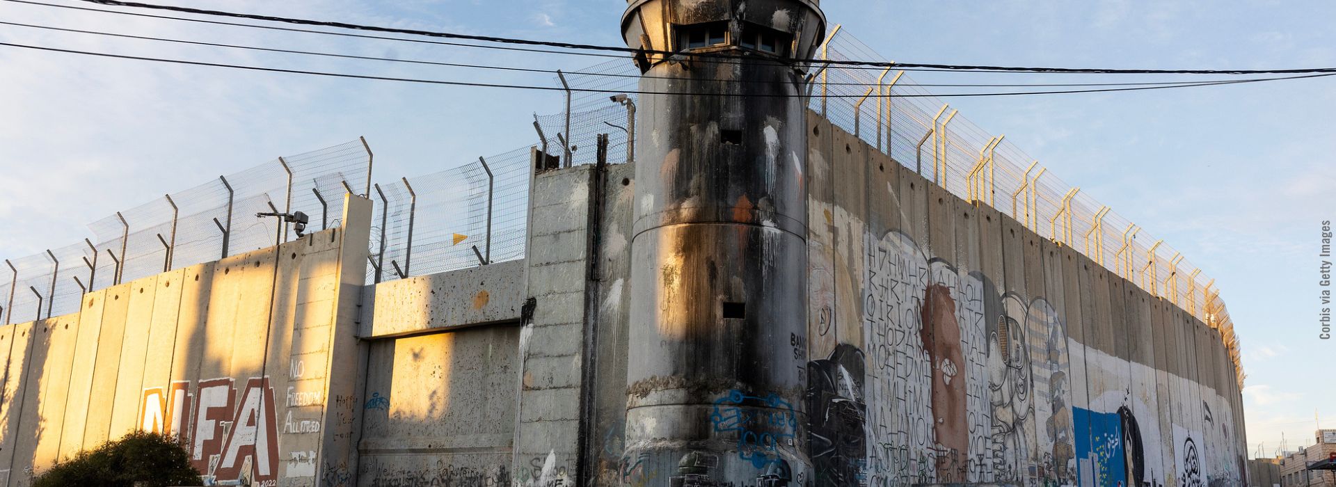 Il muro di sicurezza israeliano a Betlemme