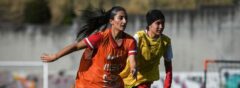 due giocatrici della nazionale di calcio femminile afgana