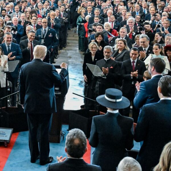 La cerimonia di insediamento di Donald Trump come 47° presidente degli Stati Uniti si è svolta nella Rotonda del Campidoglio di Washington, D.C., lunedì 20 gennaio 2025.