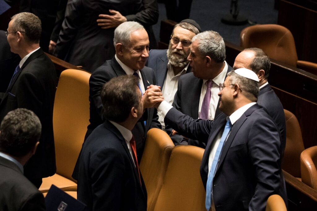 Il primo minisrro Benjamin Natanyahu e il ministro Itamar Ben Gvir