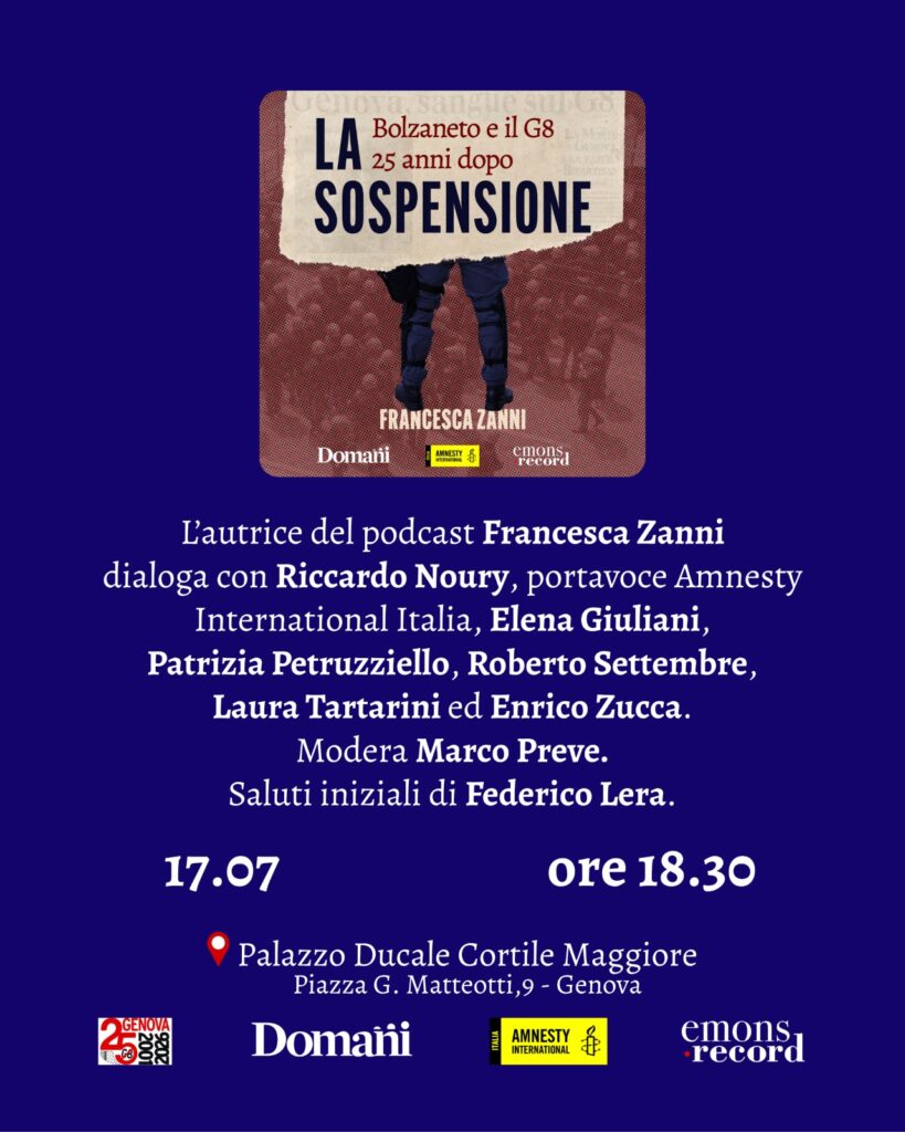 evento podcast G8 Genova