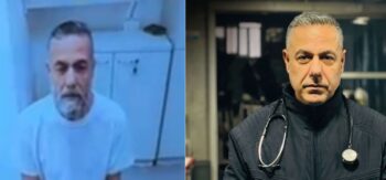 Il dottor Abu Safiya dopo il periodo di detenzione visibilmente provato e prima della detenzione
